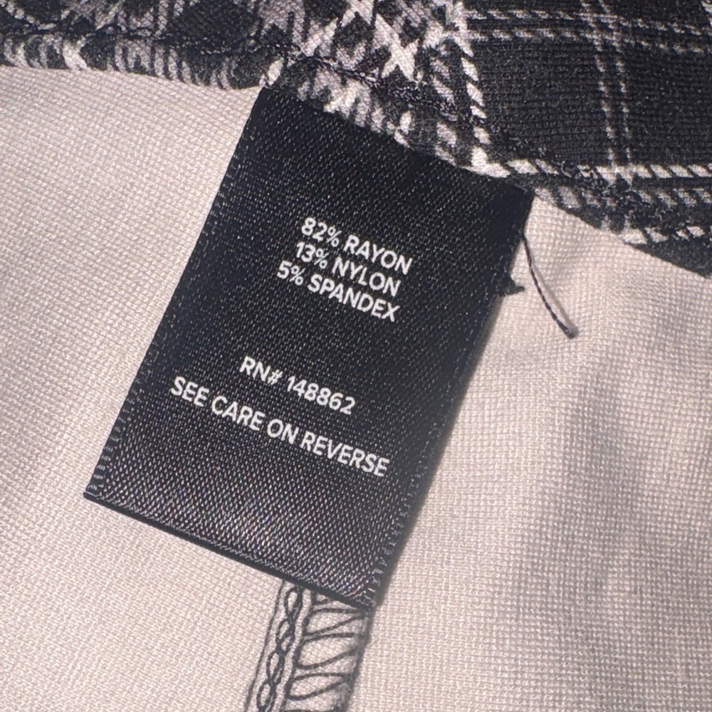 Studio by Torrid Monochrome Plaid Trousers - Straight - Picture 10 of 11